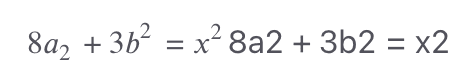 Math equation before applying KateX styles